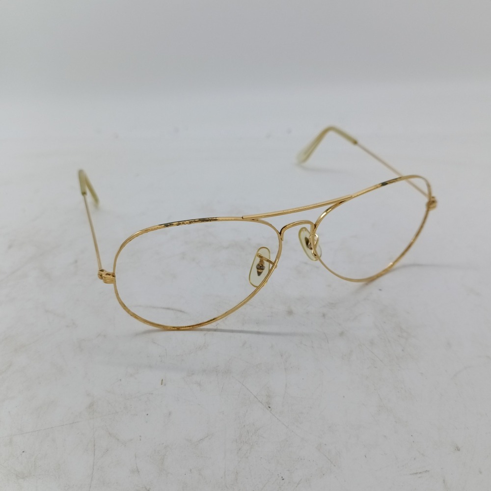 Vintage B&L Ray-Ban USA Aviator 62-14 Gold Wire Eyeglasses Frames Only 65